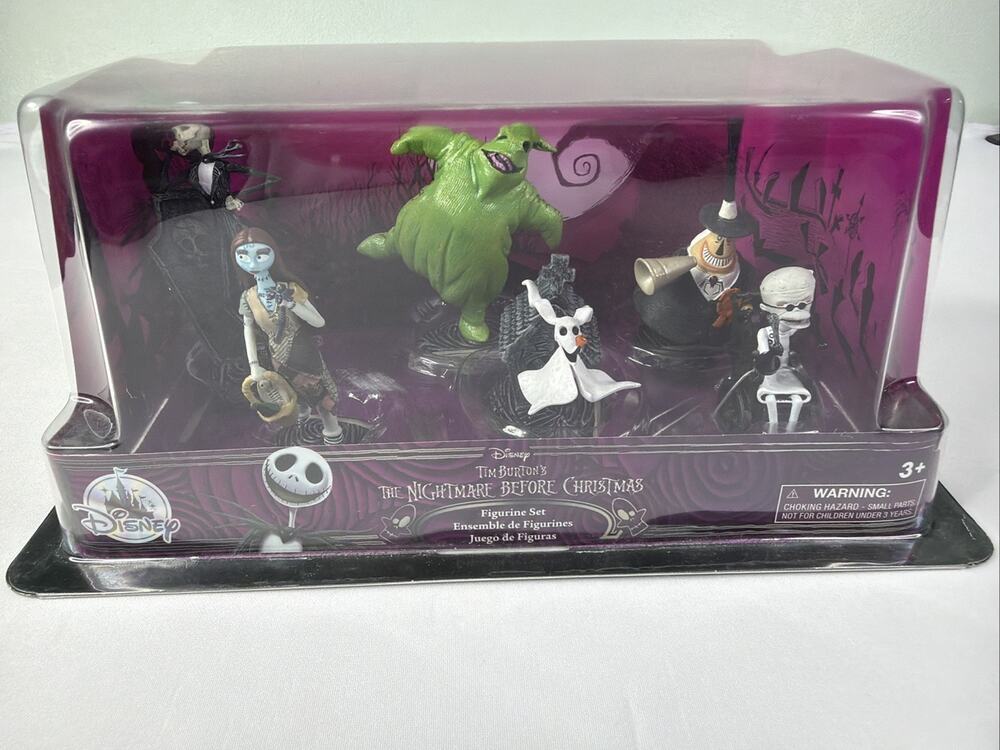 Disney Nightmare Before Christmas Box 6 Pc PVC Figure Play Set Playset Figurine
